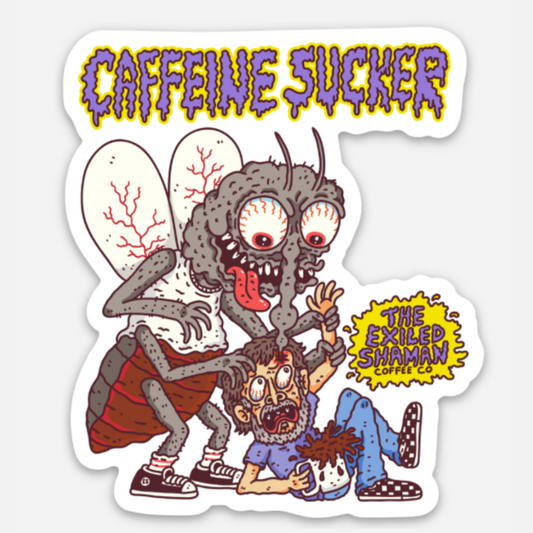 Caffeine Sucker Sticker