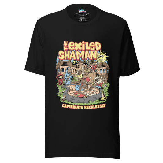 Caffeinate Recklessly tee