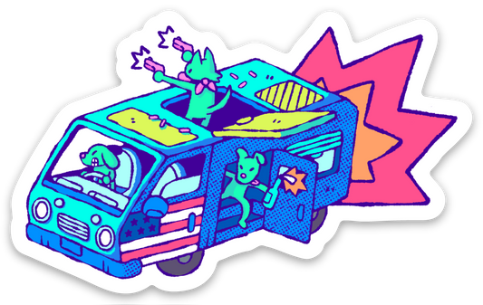 Chaos Van Sticker